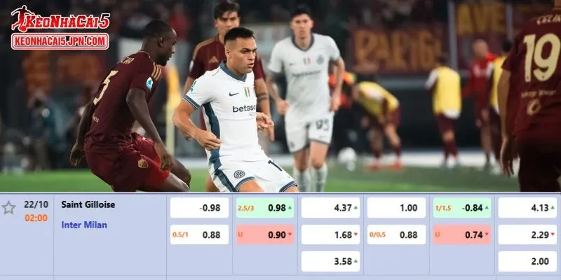 Soi kèo chi tiết nhất cho trận đấu giữa Union St. Gilloise vs Inter