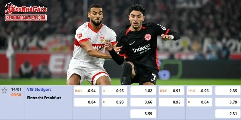 Tỷ lệ kèo chi tiết của của trận Stuttgart vs E.Frankfurt